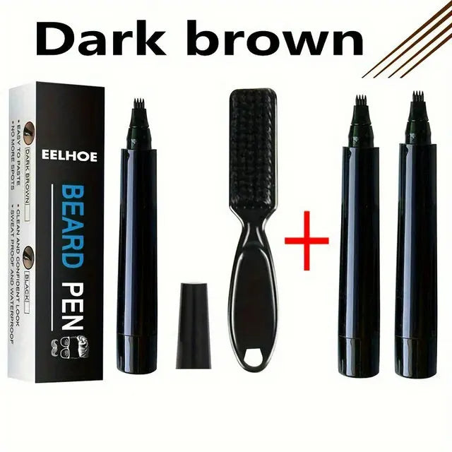 Eelhoe Beard Filling Pen Kit – Waterproof Beard Enhancer & Shaping Pencil for Men