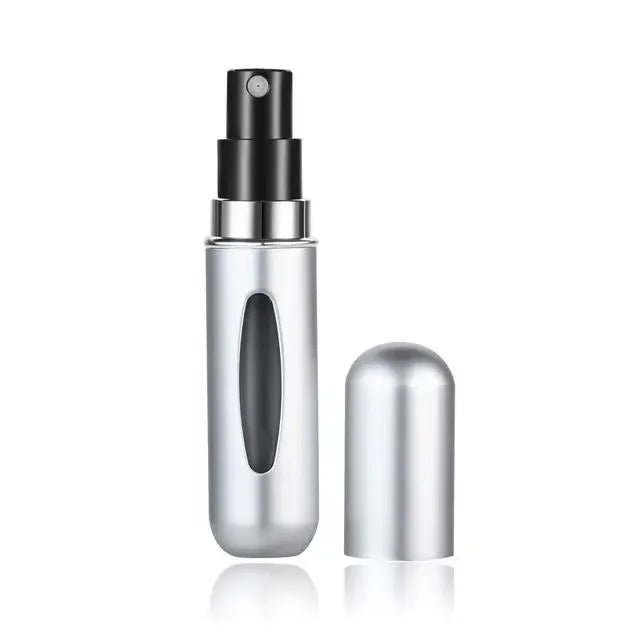 LuxuryGlow Portable Bottom Fill Perfume Spray Bottle 5ml/8ml | Refillable Travel Atomizer