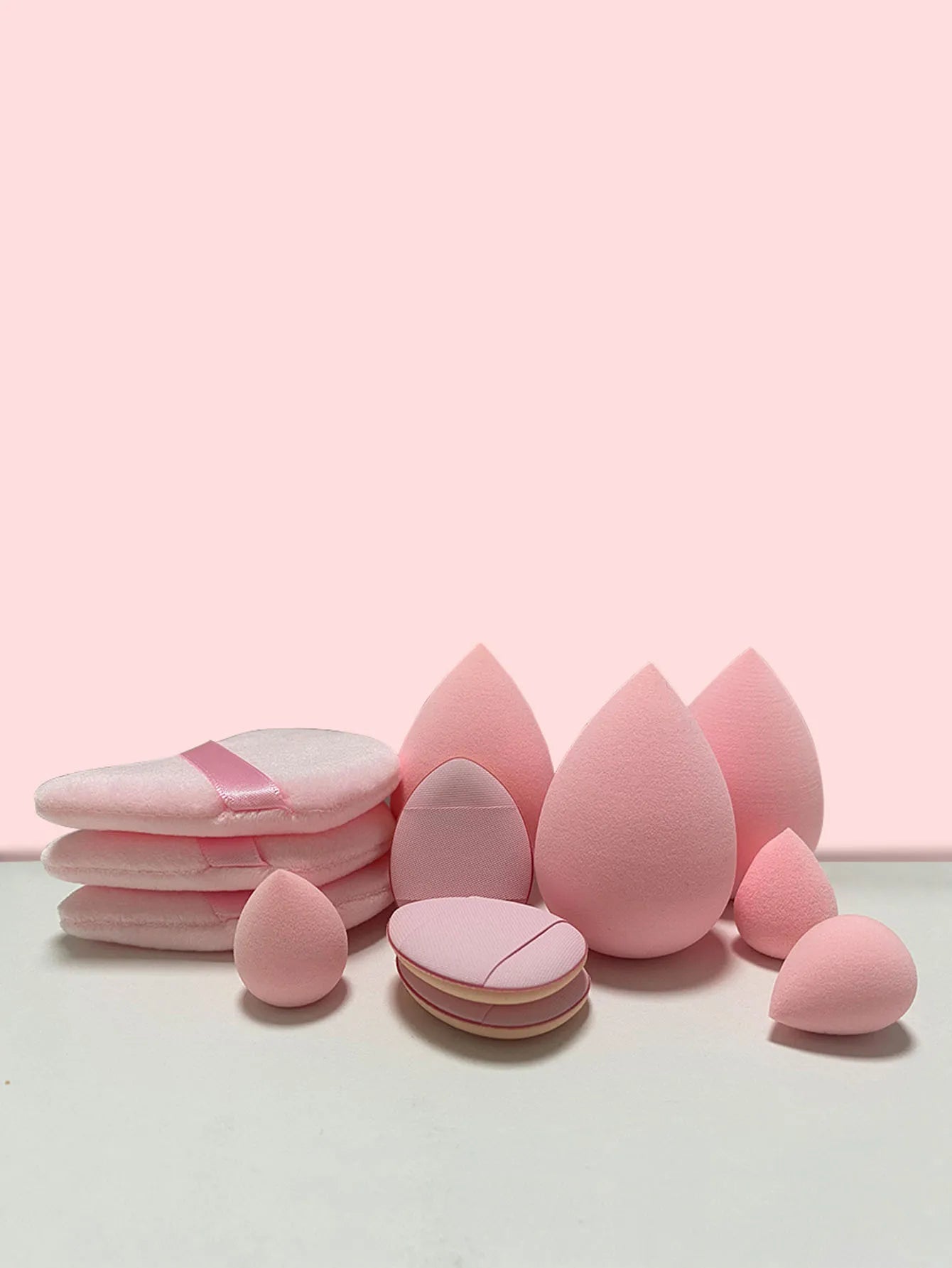 LuxuryGlow 12Pcs Triangle Makeup Puffs Set – Soft, Reusable Blending Sponges for Face & Eyes