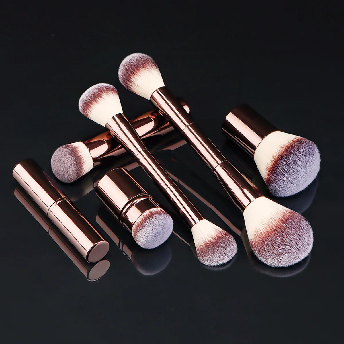 LuxuryGlow Multi-Purpose Makeup Brush — Foundation, Blush, Concealer & Eye Makeup