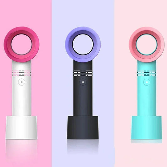 Luxuryglow Rechargeable USB Eyelash Blower – Portable Bladeless Fan for Fast Lash Drying