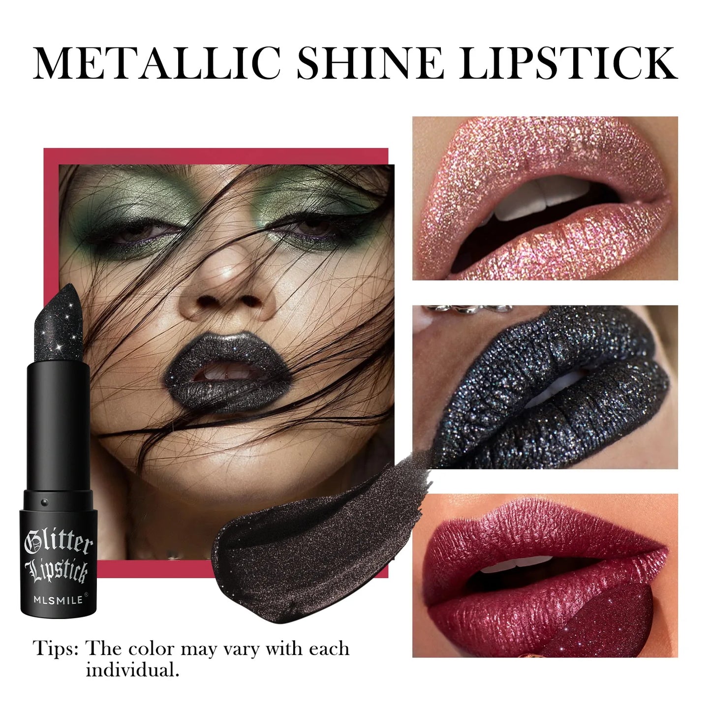 Lápiz labial mate MLSMILE: duradero, antiadherente, colores vibrantes para Halloween