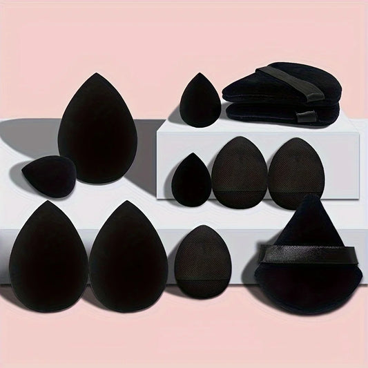 WRDEW 12Pcs Professional Makeup Sponge Set – Soft, Reusable & Versatile Beauty Blenders for Foundation, Powder & Blush