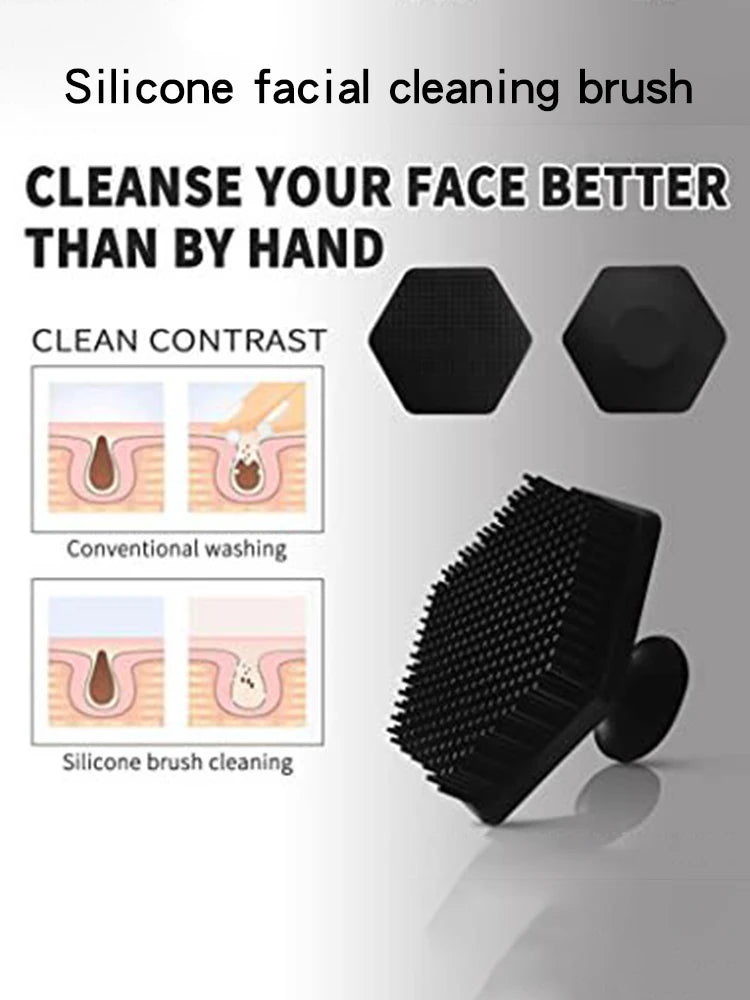 LUxuryGlow Silicone Face Cleansing Brush – Soft Makeup Remover & Skin Exfoliator