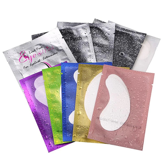 Parches de gel CNKESS para el contorno de ojos (50/100 pares) – Almohadillas sin pelusa para extensiones de pestañas