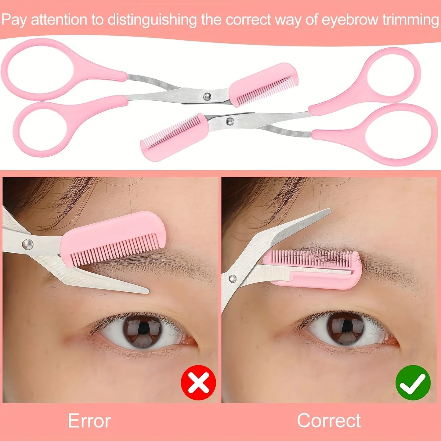 WRDEW Precision Stainless Steel Eyebrow Trimmer – Multifunction Hair Shaper