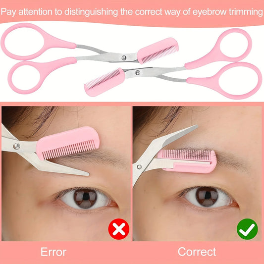 Recortador de cejas de precisión de acero inoxidable WRDEW: moldeador de vello multifunción