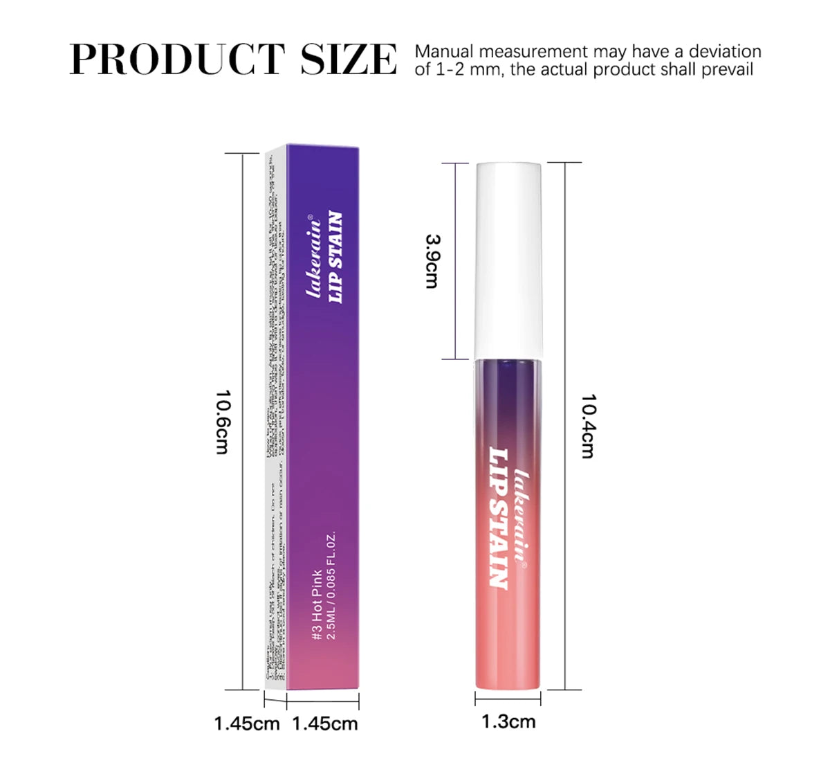 Brillo labial Peel &amp; Stick de Lakerain: brillo duradero, resistente al agua, antiadherente y resistente a las transferencias.