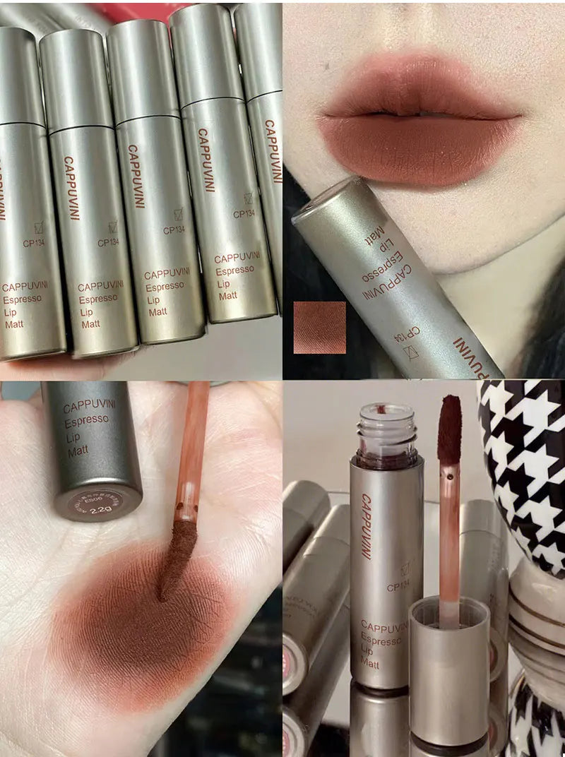 Cappuvini Velvet Matte Lip Gloss – Waterproof, Smudge-Proof & Long-Lasting