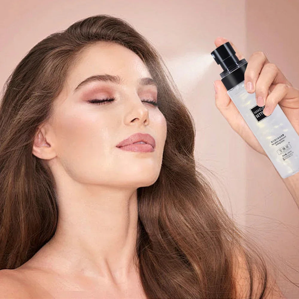 بخاخ تثبيت المكياج LuxuryGlow 100 مل - بخاخ مرطب ومقاوم للماء ويدوم طويلاً