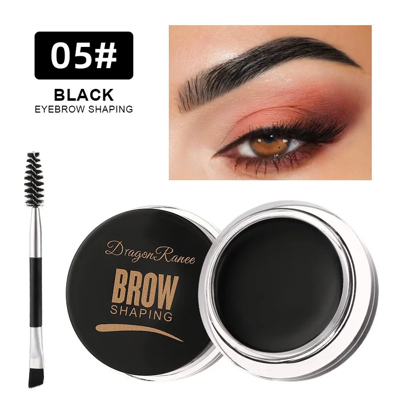 Dragon Ranee 6-Color Eyebrow Styling Cream – Long-Lasting Waterproof Brow Gel