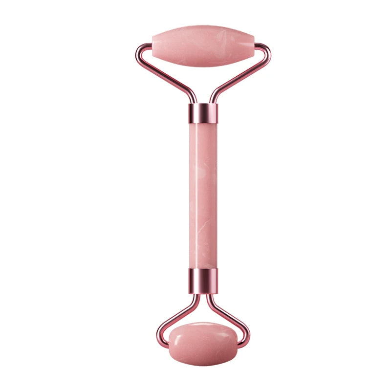 Rodillo masajeador facial de resina 3 en 1 LuxuryGlow: para rostro, cuello y ojos
