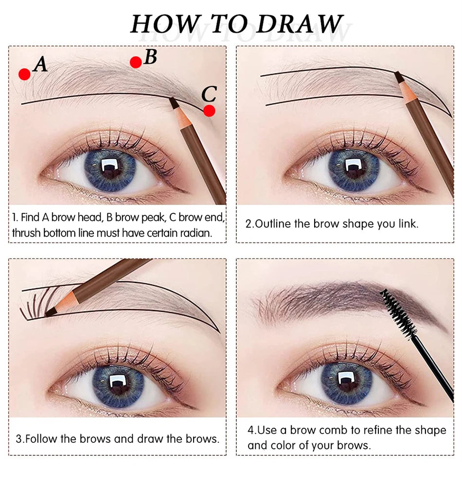 Lápiz de cejas LuxuryGlow Tear-Off Pull Line: no necesita afilarse, resistente al agua y a las manchas para unas cejas naturales y duraderas.