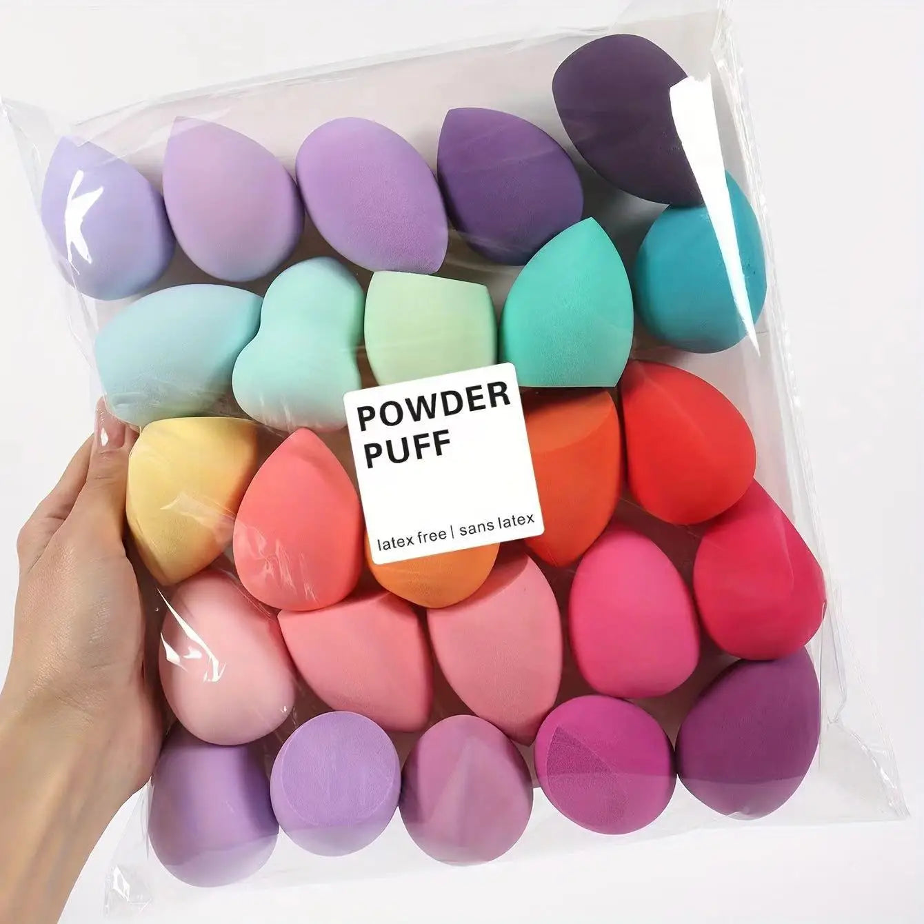 Juego de esponjas de maquillaje HUAZDS de 7/18 piezas: doble uso para aplicar líquidos y polvos