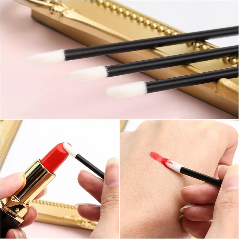 Pinceles desechables para rímel y labios HMQ Beauty (100/50 unidades) – Aplicadores de maquillaje higiénicos