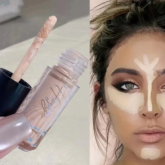 Corrector líquido multifuncional a prueba de agua LuxuryGlow: ilumina y cubre imperfecciones.