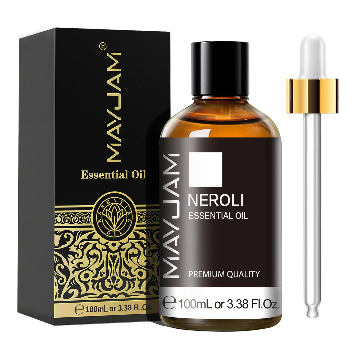Aceite esencial puro MAYJAM 100 ml: aceite de aromaterapia con gotero para humidificadores, velas y difusores