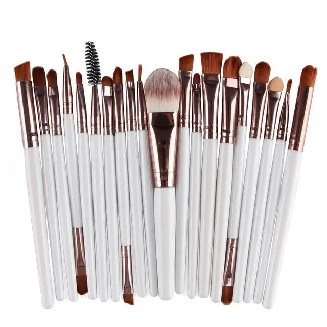 BeeChip 20 PCS Professional Makeup Brush Set – Soft Synthetic Brushes for Face & Eyes