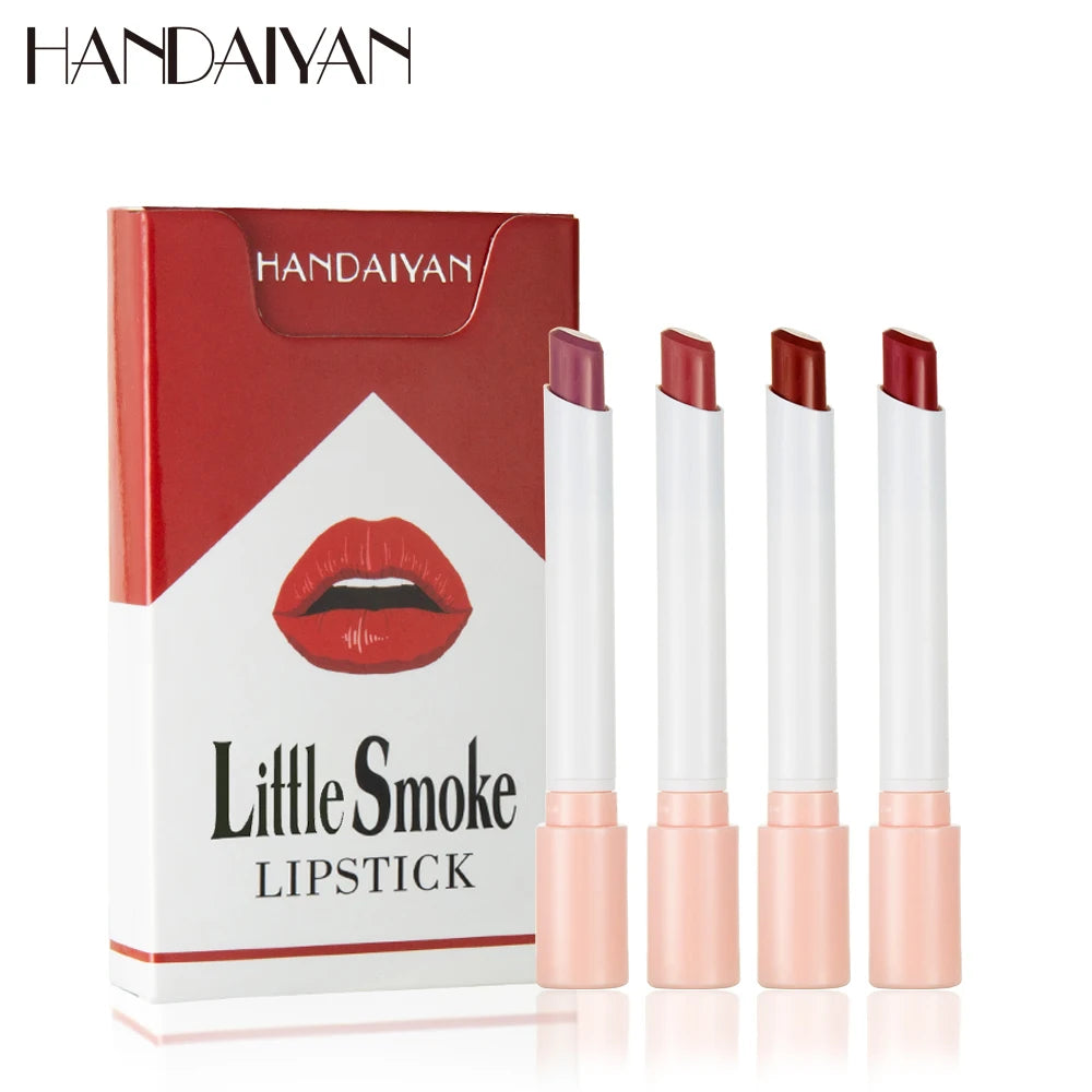 Set de labiales mate Handaiyan | 4 mini labiales de terciopelo que no se decoloran
