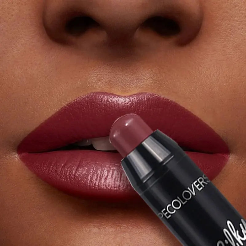 LuxuryGlow Waterproof Matte Lipstick Pencil – Long-Lasting, Non-Stick, Nude Lip Tint