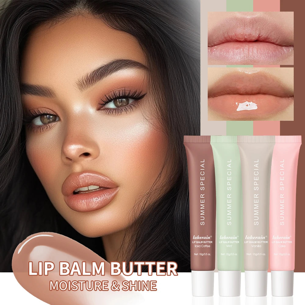 Bálsamo labial hidratante Lakerain Butter: cuidado labial hidratante, nutritivo y calmante.