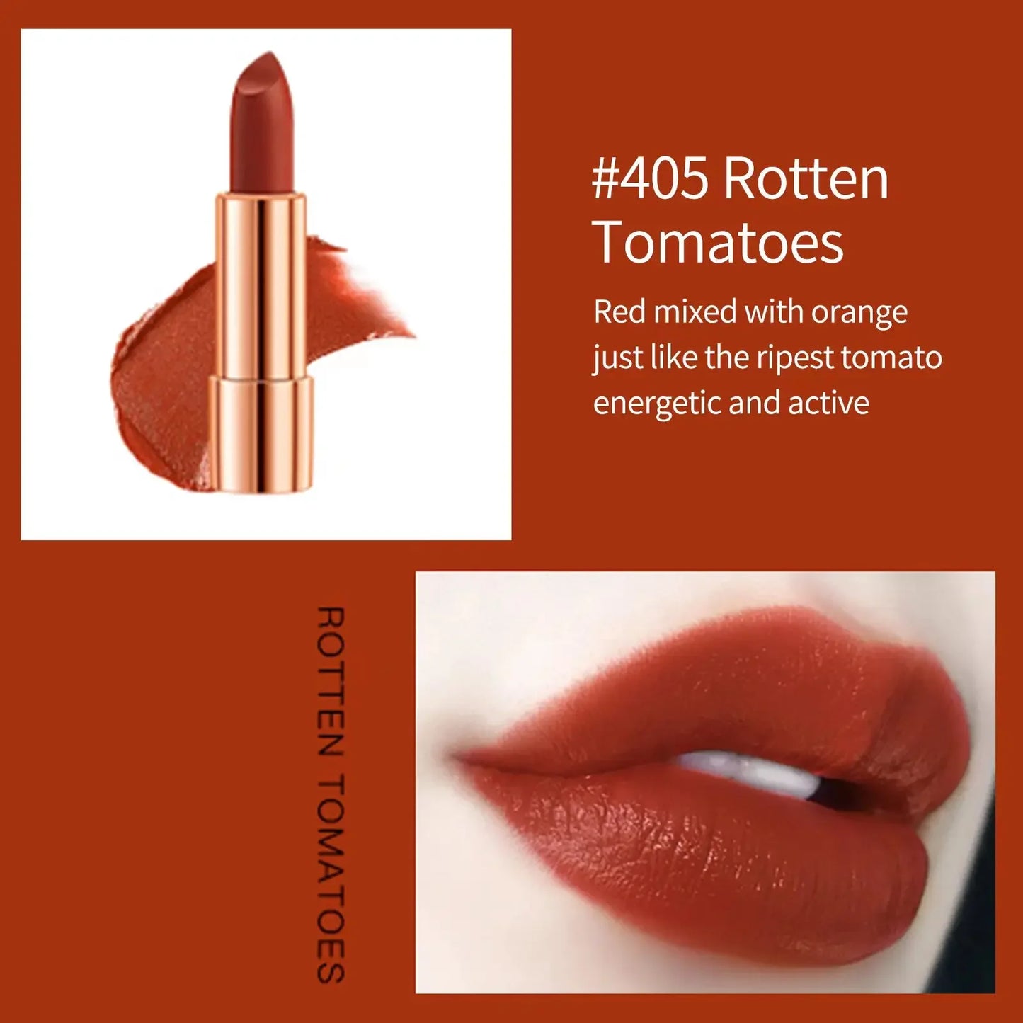 LUXURYTO - Juego de 3 labiales mate con bolsa plateada - Duraderos y resistentes al agua