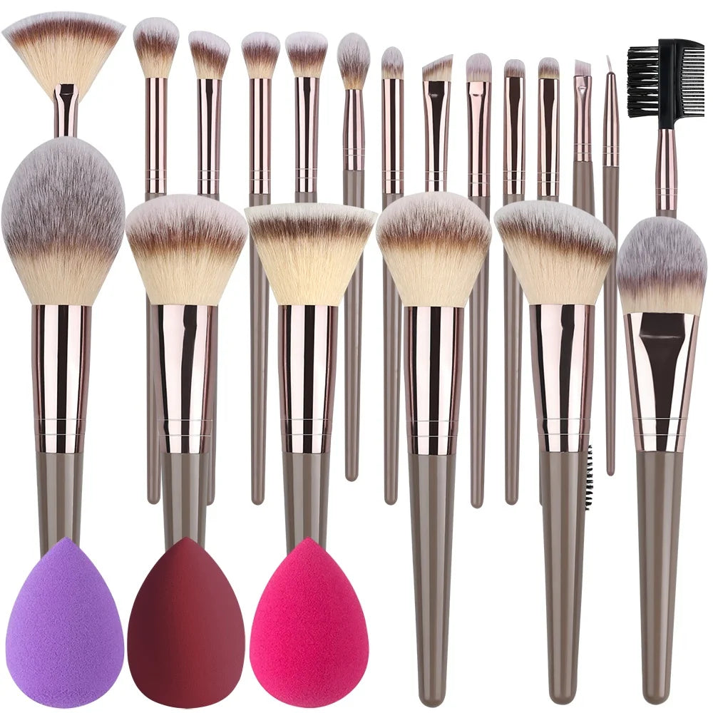 ZSRUNHUI 1–20 Pcs Professional Makeup Brush Set – Soft, Precise & Multi-Use