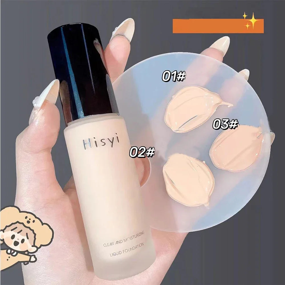 كريم أساس سائل عالي التغطية من LuxuryGlow - قاعدة مقاومة للماء والتحكم في الزيوت