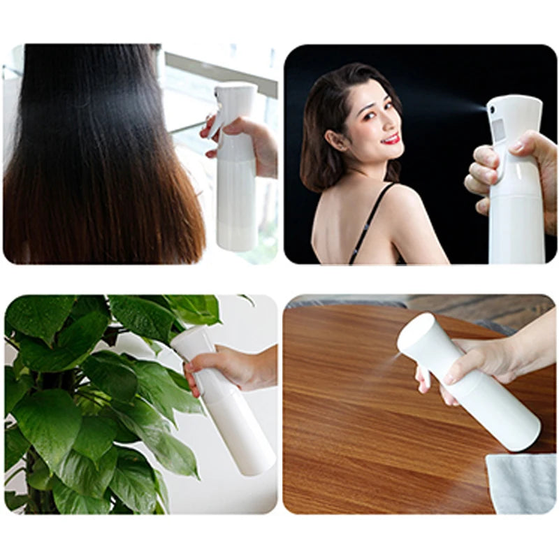 Botella pulverizadora continua de alta presión LuxuryGlow: atomizador recargable para cabello y plantas