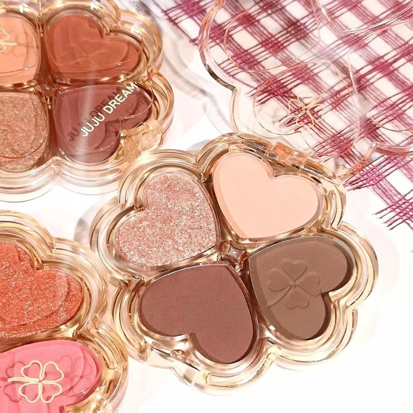 لوحة ظلال العيون دريم لاكي كلوفر من جوجو، 4 ألوان - ألوان مطفية ولامعة ومقاومة للماء