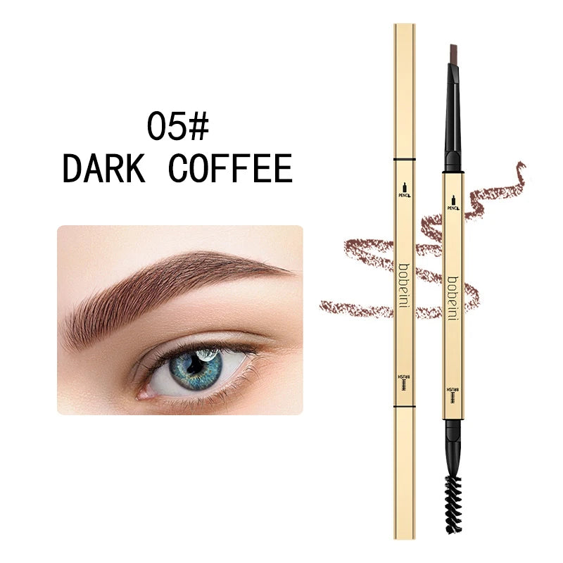 Lápiz de cejas impermeable de doble punta LuxuryGlow: preciso, duradero y resistente a las manchas.