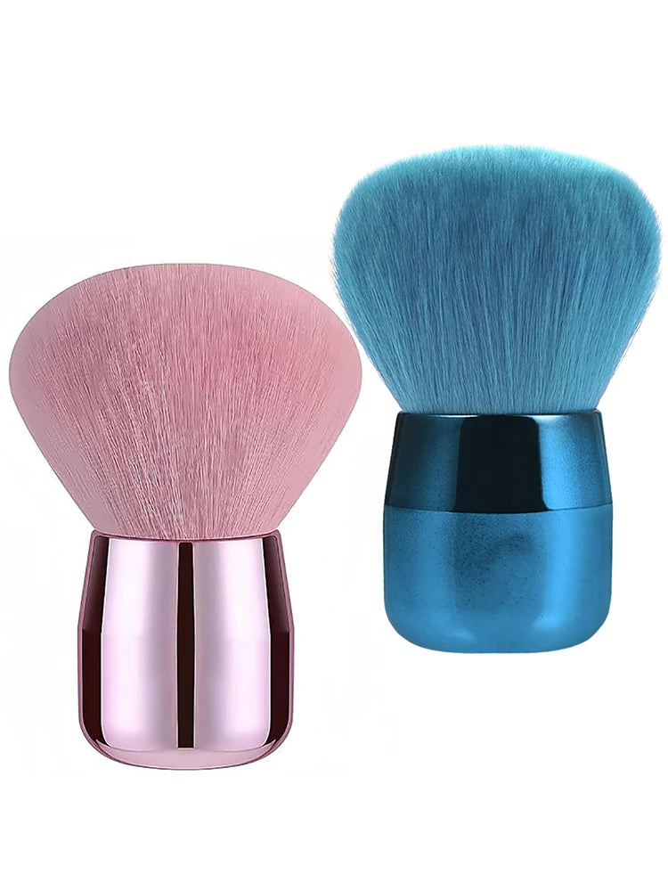 LuxuryGlow Mushroom Head Makeup Powder Brush | Soft Wool Fiber for Smooth Application