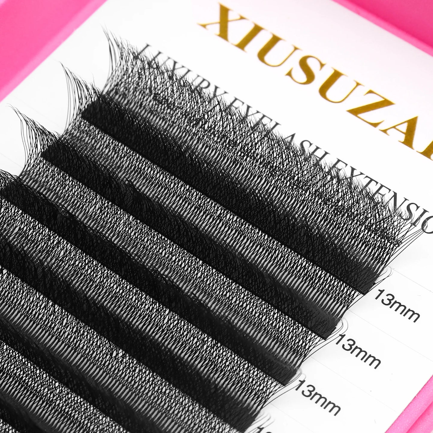 XIUSUZAKI 5D Premade Volume Lash Fans – Natural Mink Eyelash Extensions for Full, Soft & Fluffy Look