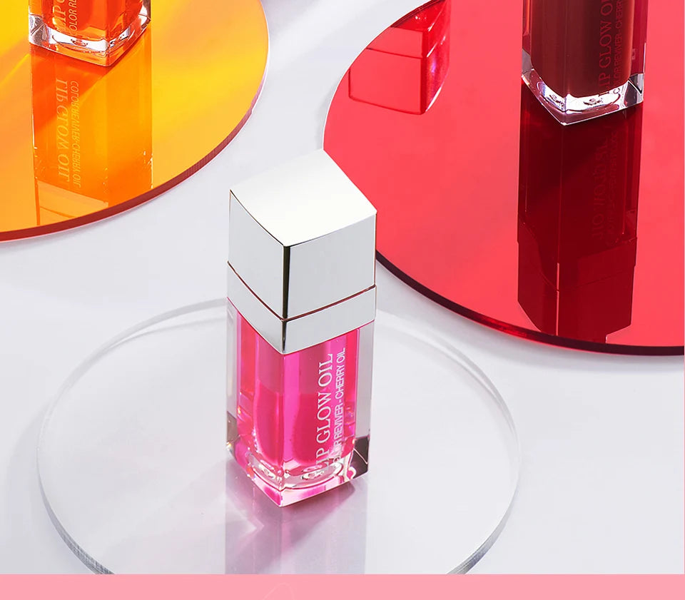 Bálsamo labial hidratante ibcccndc con aceite y brillo labial – Bálsamo labial hidratante y voluminizador con semillas de cereza
