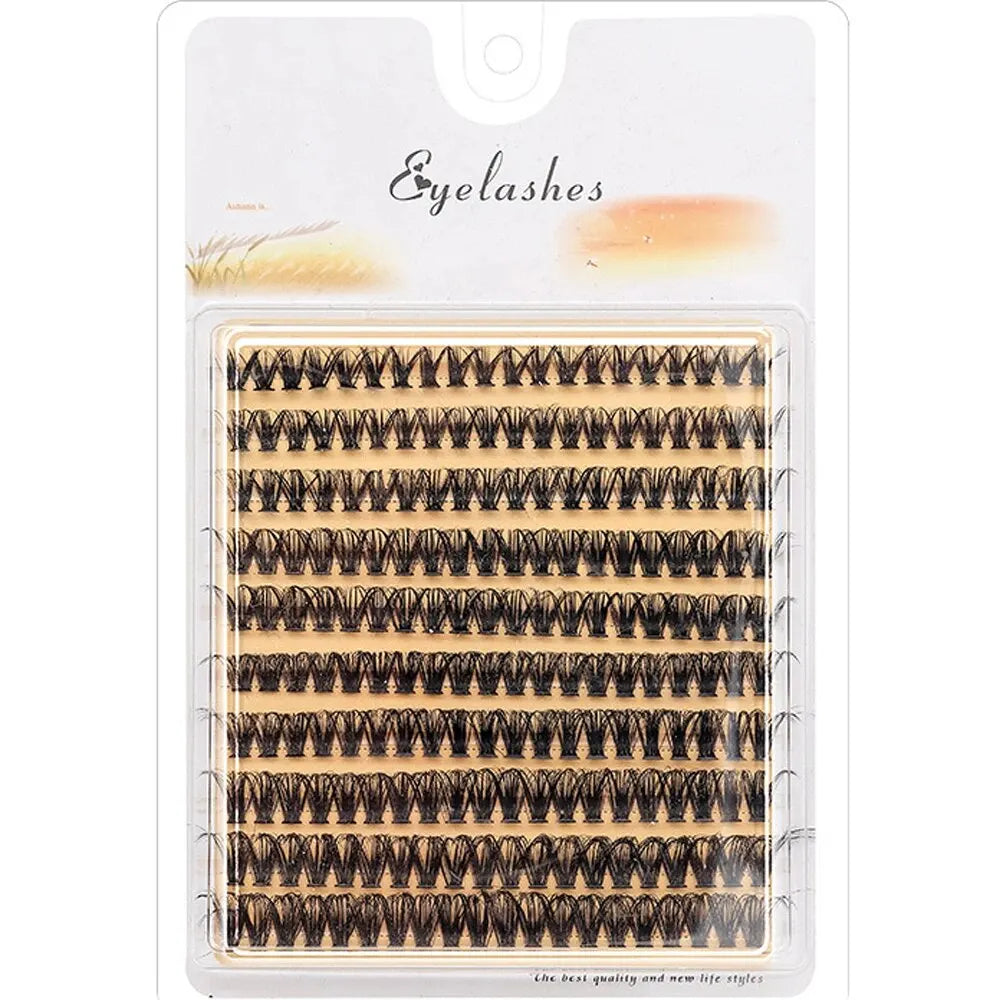 رموش HBZGTLAD 200 مجموعة متنوعة من الحجم - مراوح جاهزة من 10D إلى 80D