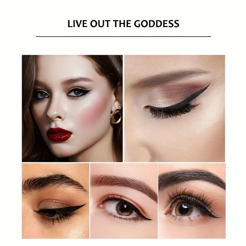 LuxuryGlow Waterproof Quick-Dry Liquid Eyeliner Pen – Smudge-Proof Matte Eye Makeup