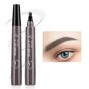 Lápiz de cejas microblading LuxuryGlow de 4 puntas: resistente al agua y a las manchas, potenciador de cejas de aspecto natural.