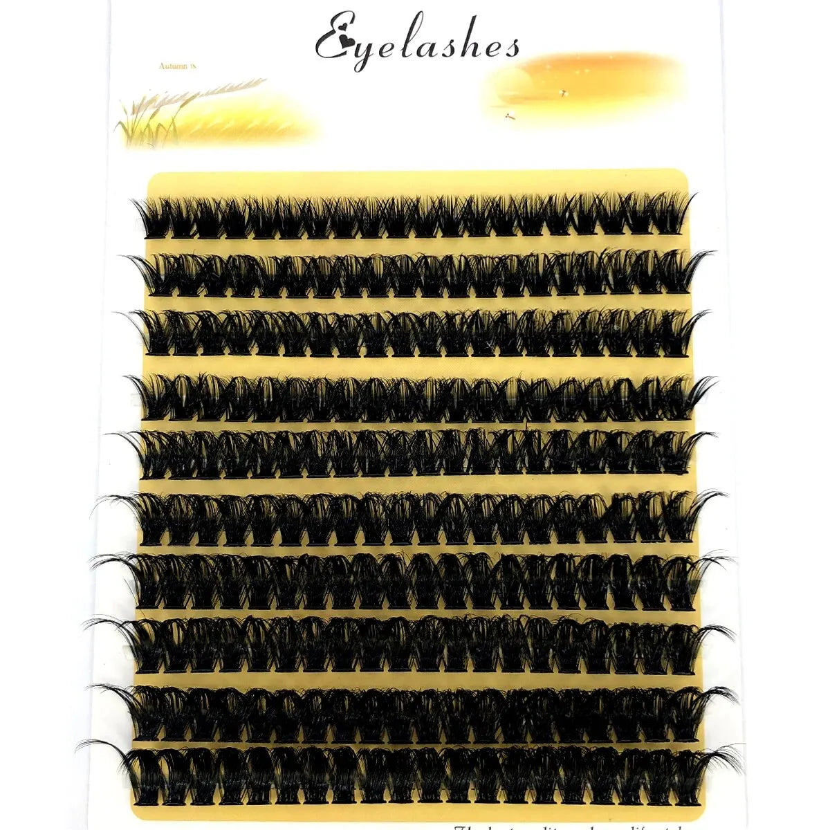 رموش HBZGTLAD 200 مجموعة متنوعة من الحجم - مراوح جاهزة من 10D إلى 80D