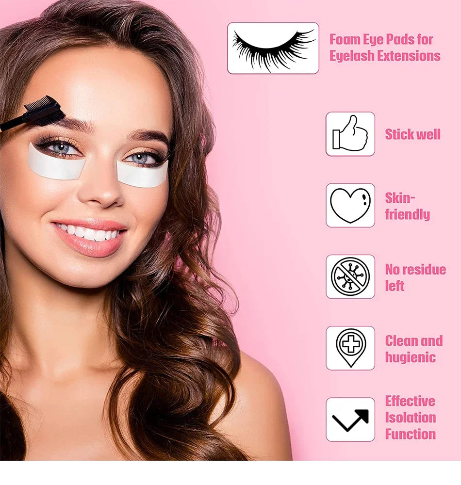 HUAZDS - Rollo de 110 cintas de espuma para extensiones de pestañas y maquillaje de ojos