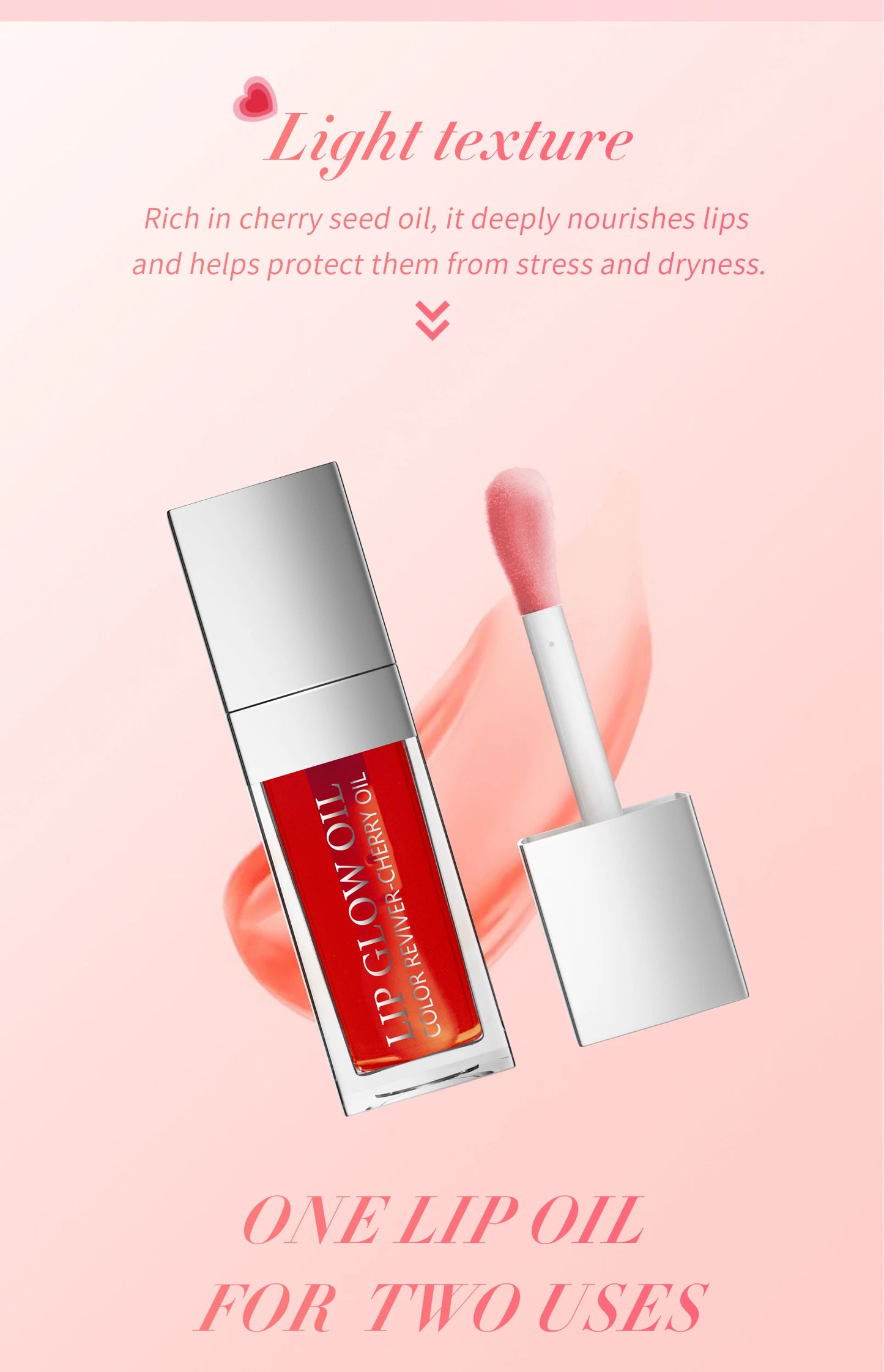 Hello Kiss Crystal Jelly Lip Oil Set – Tinted, Hydrating & Plumping Lip Gloss Combo