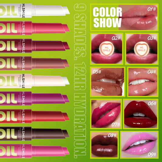 Brillo de labios MLSMILE Click: cuidado labial hidratante y duradero con brillo de espejo