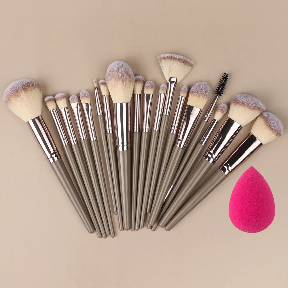 ZSRUNHUI 1–20 Pcs Professional Makeup Brush Set – Soft, Precise & Multi-Use