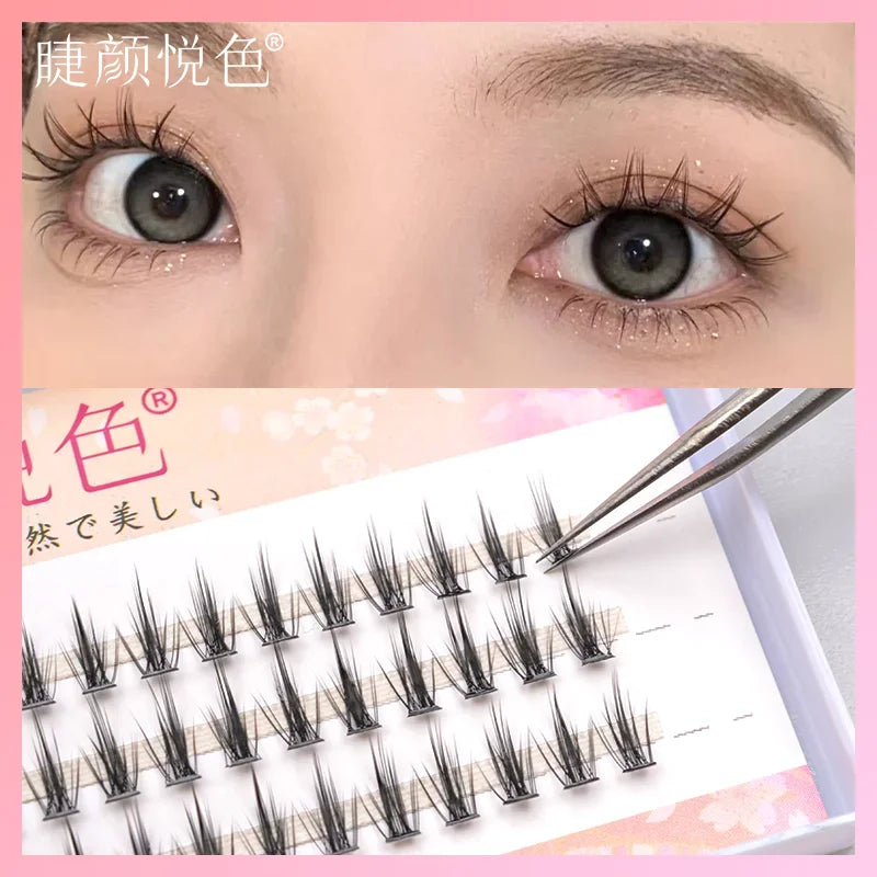 LuxuryGlow XMX Individual Eyelash Extensions – Professional Cluster Lashes for Grafting