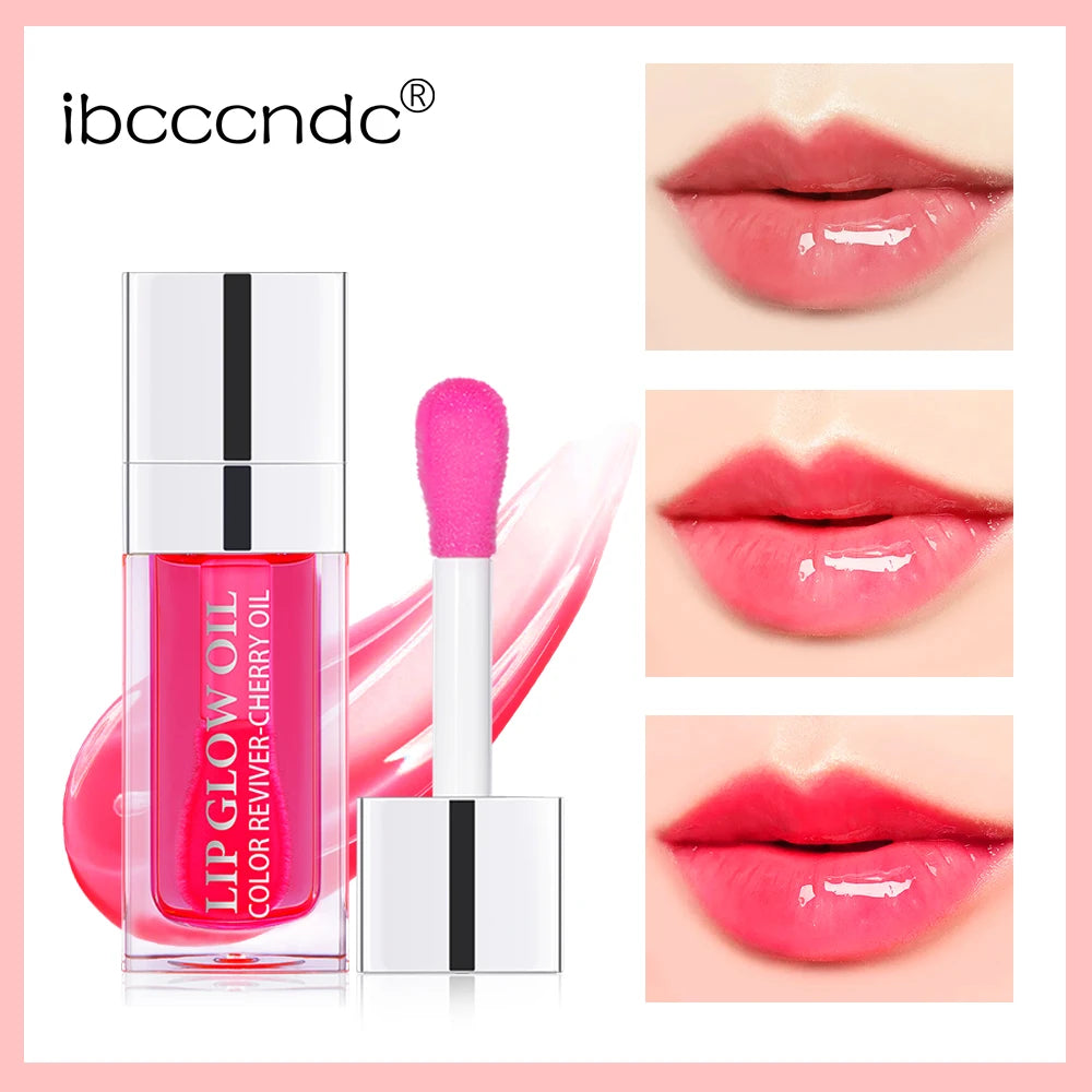 Bálsamo labial hidratante ibcccndc con aceite y brillo labial – Bálsamo labial hidratante y voluminizador con semillas de cereza