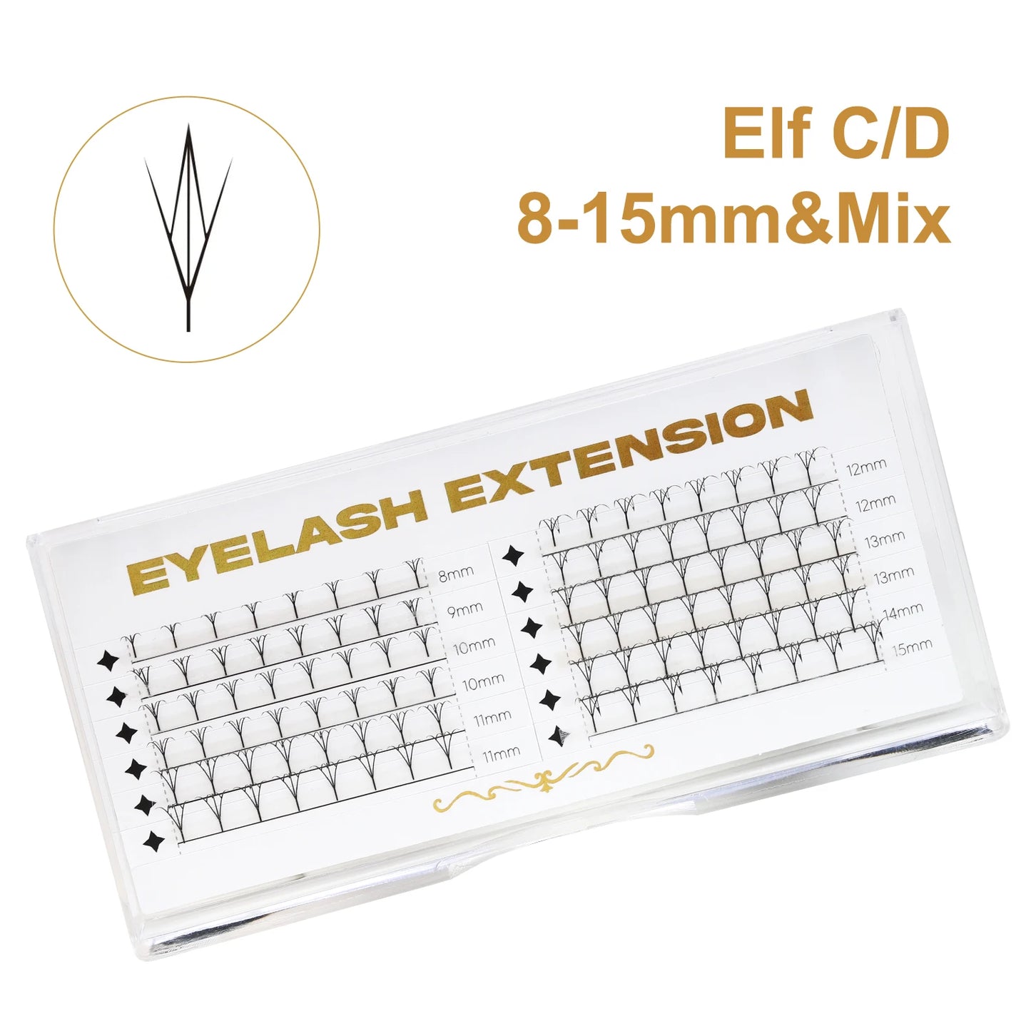 lashrujade Premade Volume Fan Lashes – Soft Faux Mink, Natural Look for Salon & DIY Use