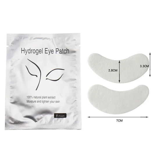 Parches de hidrogel CNKESS para ojos (50/100/200 pares) – Parches sin pelusa para extensiones de pestañas