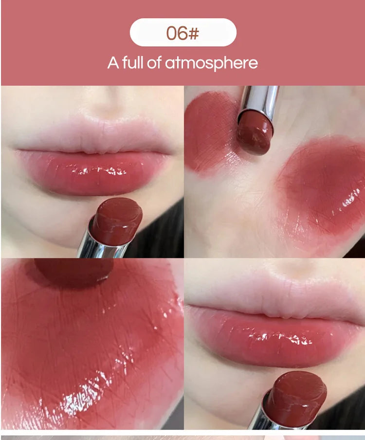 Gege Bear Silky Glossy Lipstick – Ultra Moisturizing, Non-Stick, Water Bomb Finish