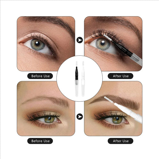 JPNPL 20 PCS Mini Eyebrow & Lash Brushes – Disposable, Bendable, Multi-Use Applicators