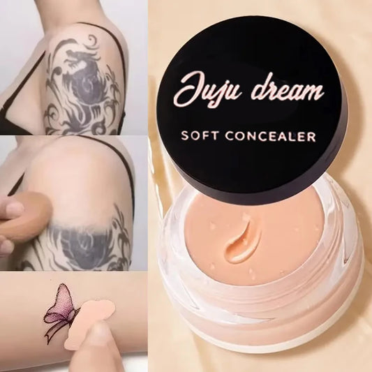 Crema correctora LuxuryGlow de cobertura total, resistente al agua, para tatuajes y manchas oscuras