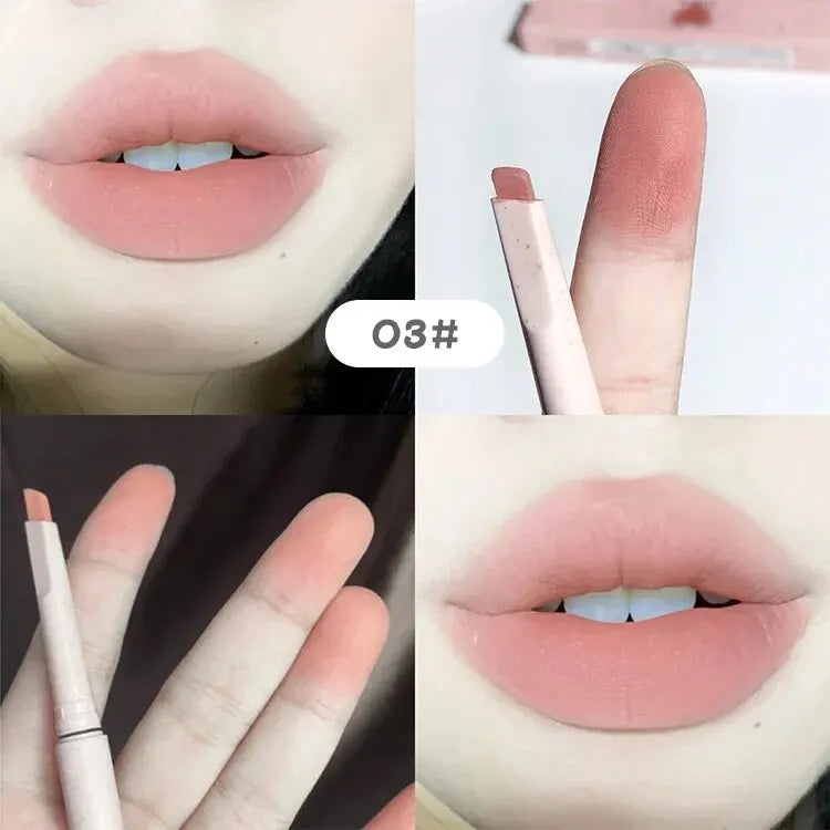 Delineador de labios mate Gege Bear Nude: lápiz aterciopelado resistente al agua y de larga duración 